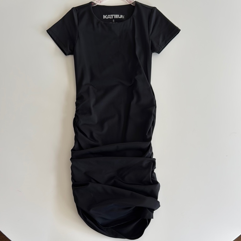 Girls Katie J NYC Elegant Black Midi Dress